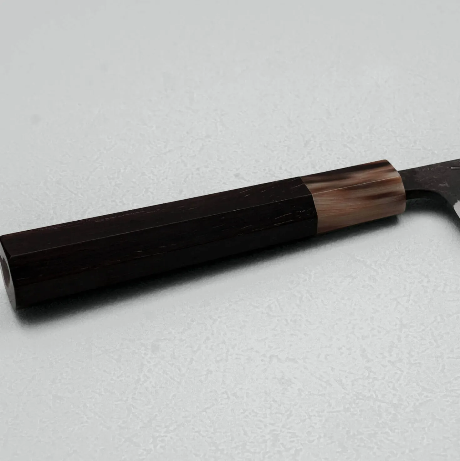 Hatsukokoro Shinkiro Aogami Super Ebony Horn Petty 15 cm
