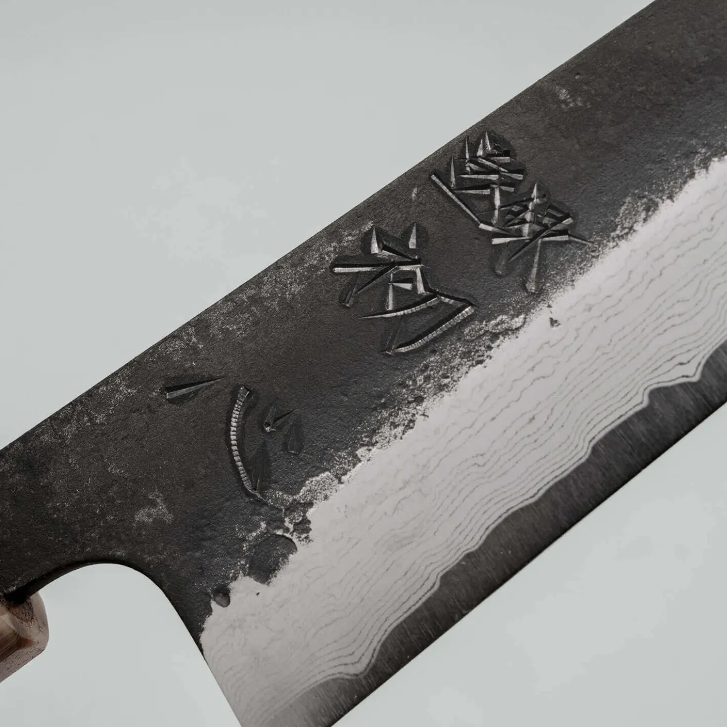 Hatsukokoro Shinkiro Aogami Super Ebony Horn Petty 15 cm