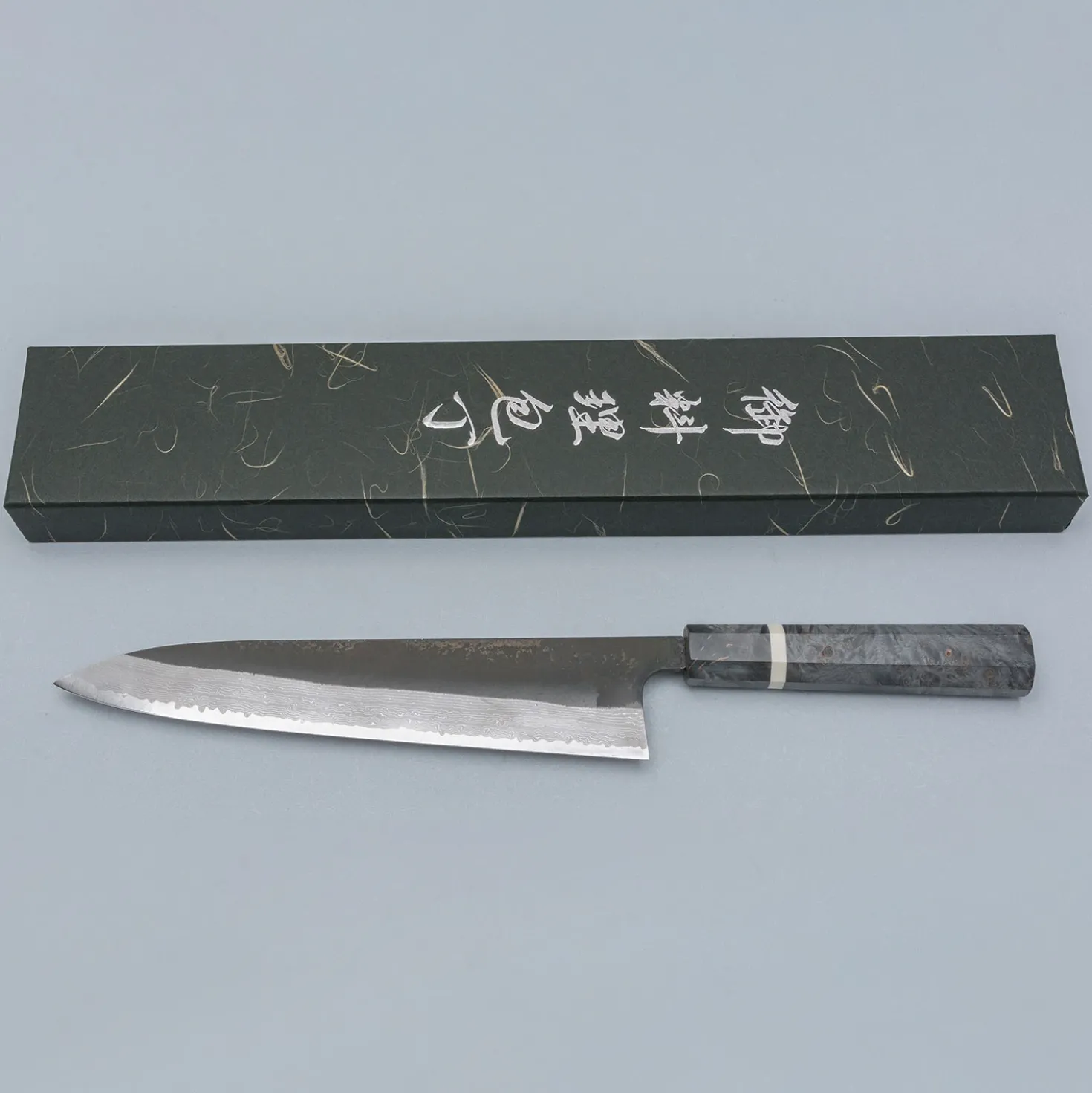Hatsukokoro Shinkiro Aogami Super Birch Gyuto 24 cm