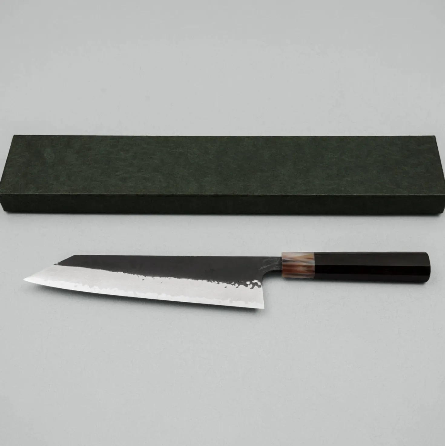 Hatsukokoro Shinkiro Aogami Super Horn Kiritsuke Gyuto 21 cm