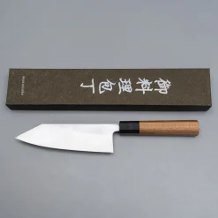 Hatsukokoro Shirasagi Kurouchi Single Bevel Kiritsuke Deba 16.5 cm