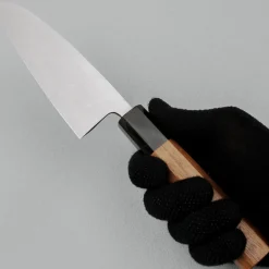 Hatsukokoro Shirasagi Kurouchi Single Bevel Kiritsuke Deba 13.5 cm