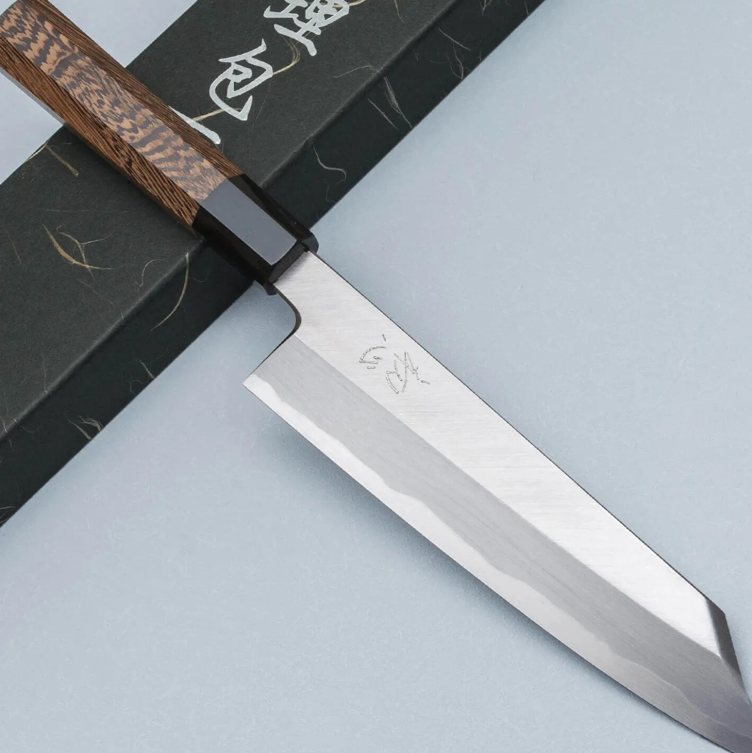 Hatsukokoro Shirasagi Single Bevel Kiritsuke 21 cm