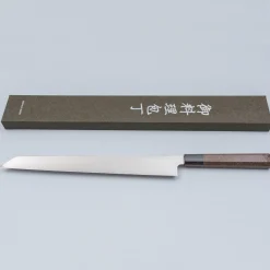 Hatsukokoro Shirasagi Single Bevel Wenge Kiritsuke Yanagiba 33 cm