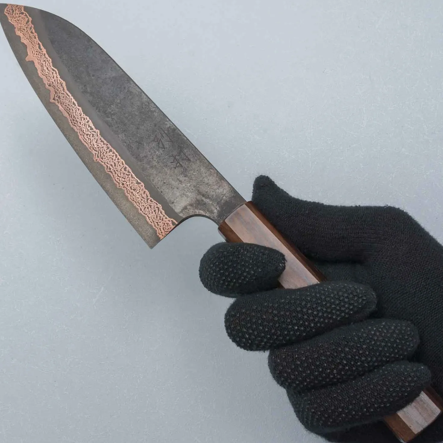 Hatsukokoro x Nigara Yorokobi Kurouchi Santoku 18 cm