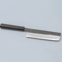 Hatsukokoro x Sanjo handgemaakte VG10 Damast Nakiri 16.5 cm