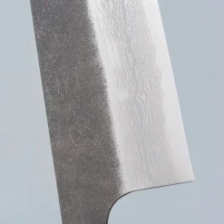 Hatsukokoro x Sanjo handgemaakte VG10 Damast Nakiri 16.5 cm