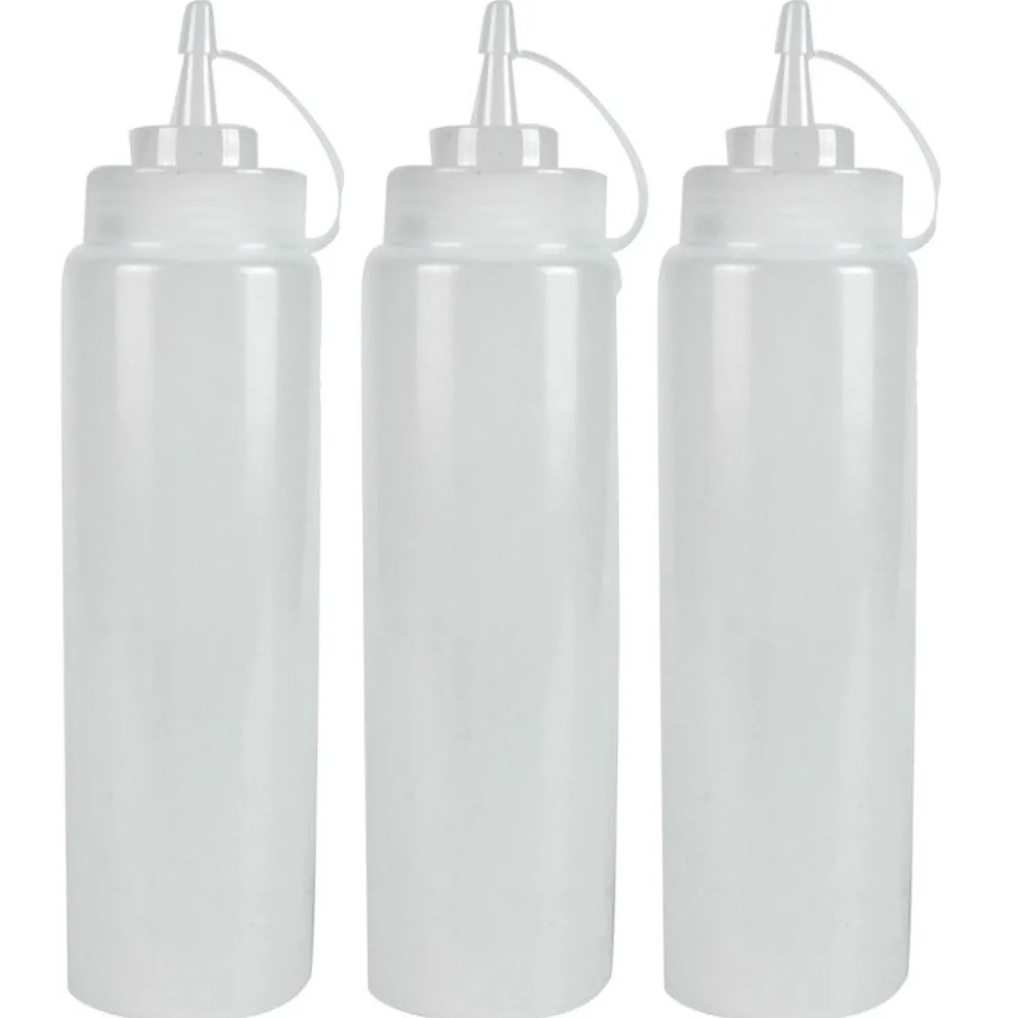 Hendi Knijp/Spuitfles Wit Met Afsluitdopje 200ml (3 Stuks)