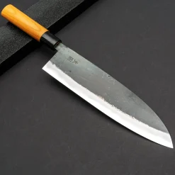Hinokuni Shirogami Kurouchi Santoku 24