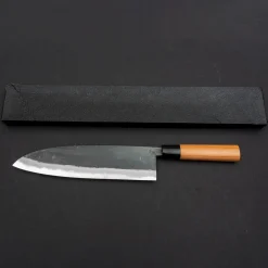 Hinokuni Shirogami Kurouchi Santoku 24