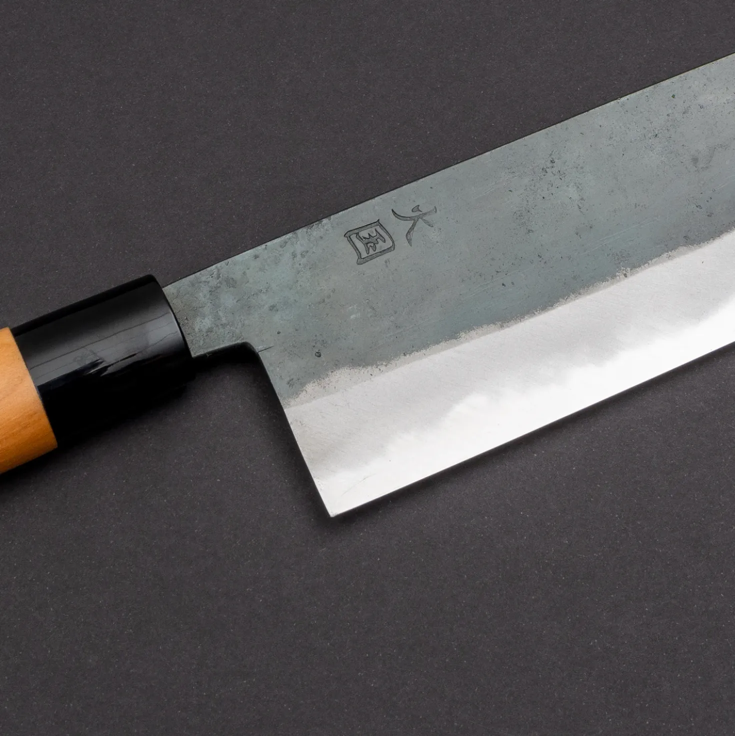 Hinokuni Shirogami Kurouchi Nakiri 24 cm