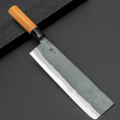 Hinokuni Shirogami Kurouchi Nakiri 21 cm