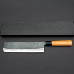 Hinokuni Shirogami Kurouchi Nakiri 21 cm