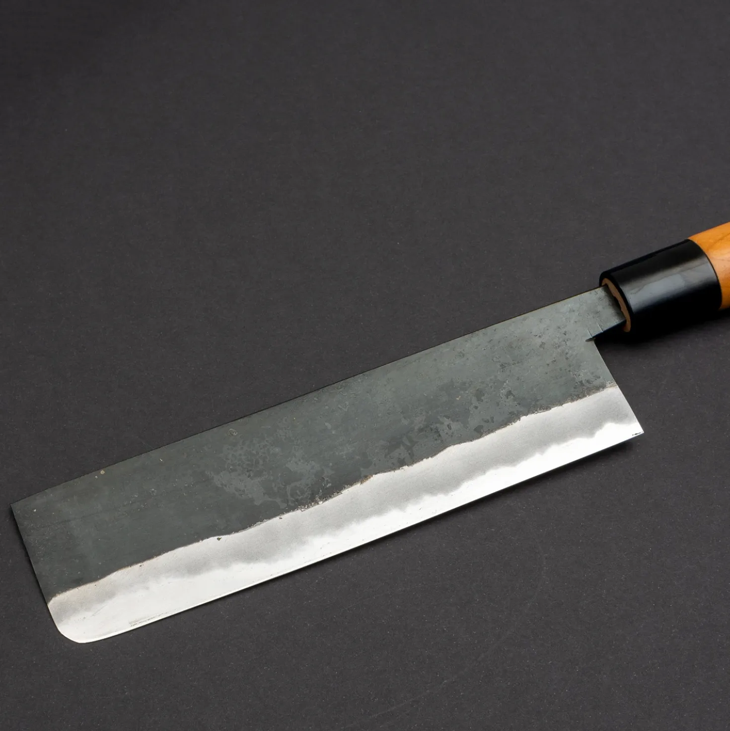 Hinokuni Shirogami Kurouchi Nakiri 18 cm