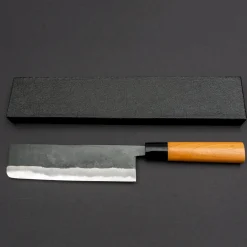 Hinokuni Shirogami Kurouchi Nakiri 18 cm