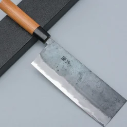 Hinokuni Shirogami Kurouchi Chuka Bocho 18 cm