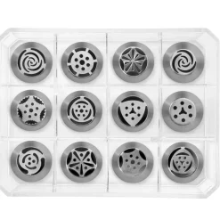 Ibili RVS Spuitmondjes Bloemen 12 Stuks