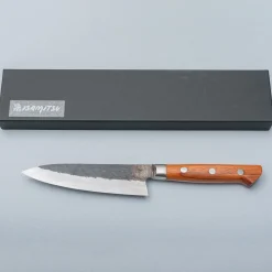 Isamitsu Shirogami #1 Kurouchi Tsuchime Yo Petty 13.5 cm