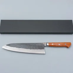 Isamitsu Shirogami #1 Kurouchi Tsuchime Yo Gyuto 21 cm