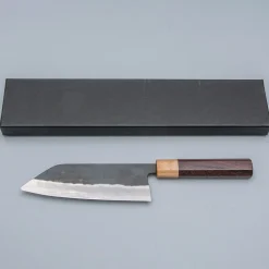 Isamitsu Shirogami #1 Kurouchi Santoku 16.5 cm