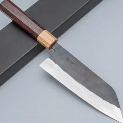 Isamitsu Shirogami #1 Kurouchi Santoku 16.5 cm