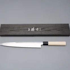 Ittetsu Uraoshi Hand Forged Shiro #2 Yanagiba 27 cm