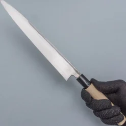 Ittetsu Uraoshi Hand Forged Tsuchime Kurouchi Shiro #2 Yanagiba 27 cm