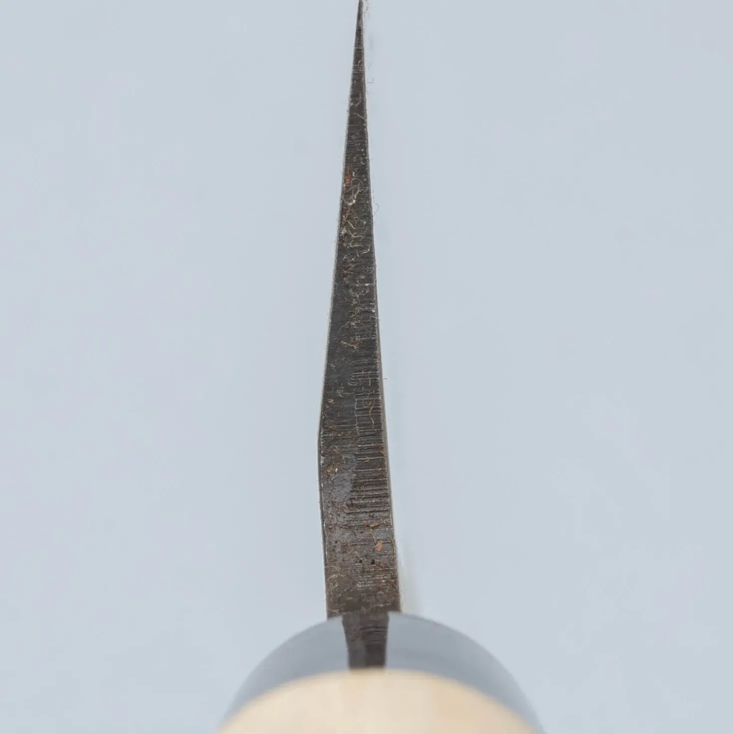 Ittetsu Uraoshi Hand Forged Tsuchime Kurouchi Shiro #2 Usuba 18 cm