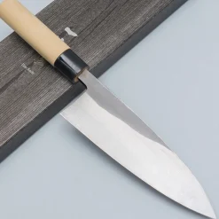 Ittetsu Uraoshi Hand Forged Tsuchime Kurouchi Shiro #2 Deba 18 cm Lefthanded