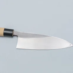 Ittetsu Uraoshi Hand Forged Tsuchime Kurouchi Shiro #2 Deba 18 cm Lefthanded