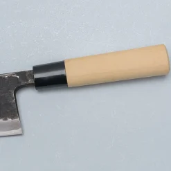 Ittetsu Uraoshi Hand Forged Tsuchime Kurouchi Shiro #2 Deba 16.5 cm Lefthanded