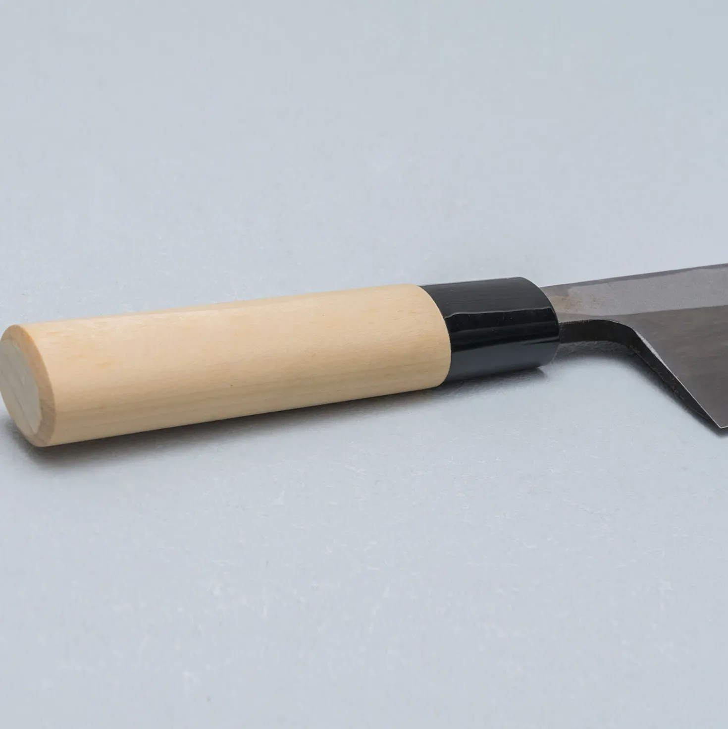 Ittetsu Uraoshi Hand Forged Tsuchime Kurouchi Shiro #2 Deba 16.5 cm Lefthanded