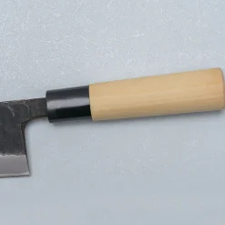Ittetsu Uraoshi Hand Forged Tsuchime Kurouchi Shiro #2 Deba 15 cm Lefthanded