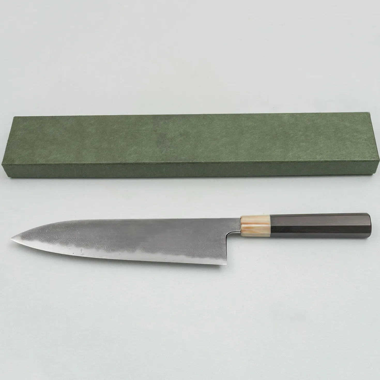 JNS Kokorozashi Tanaka Aogami 1 Damast Kasumi Gyuto 24.5 cm