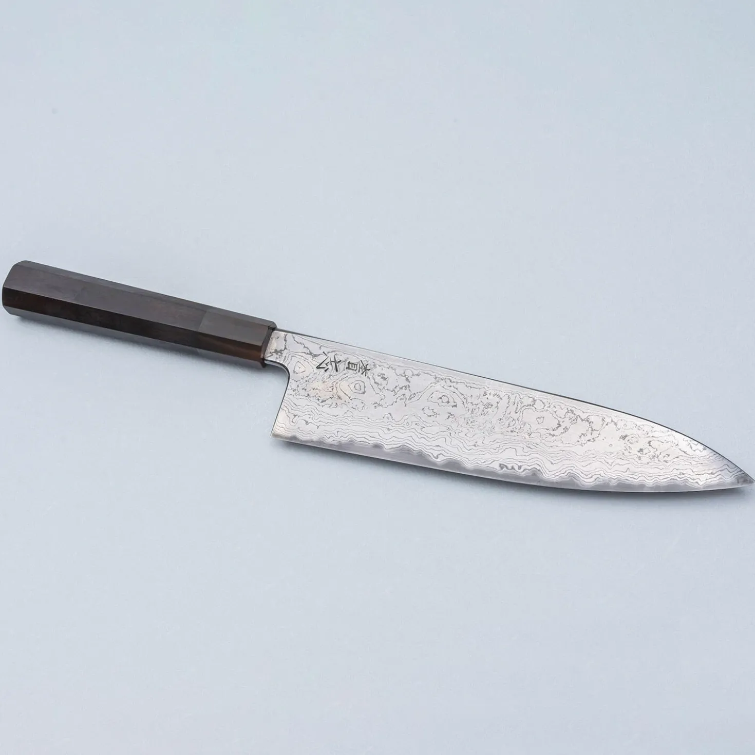 JNS Kokorozashi Tanaka Shirogami 1 Damast Kurozoma Gyuto 22.5 cm