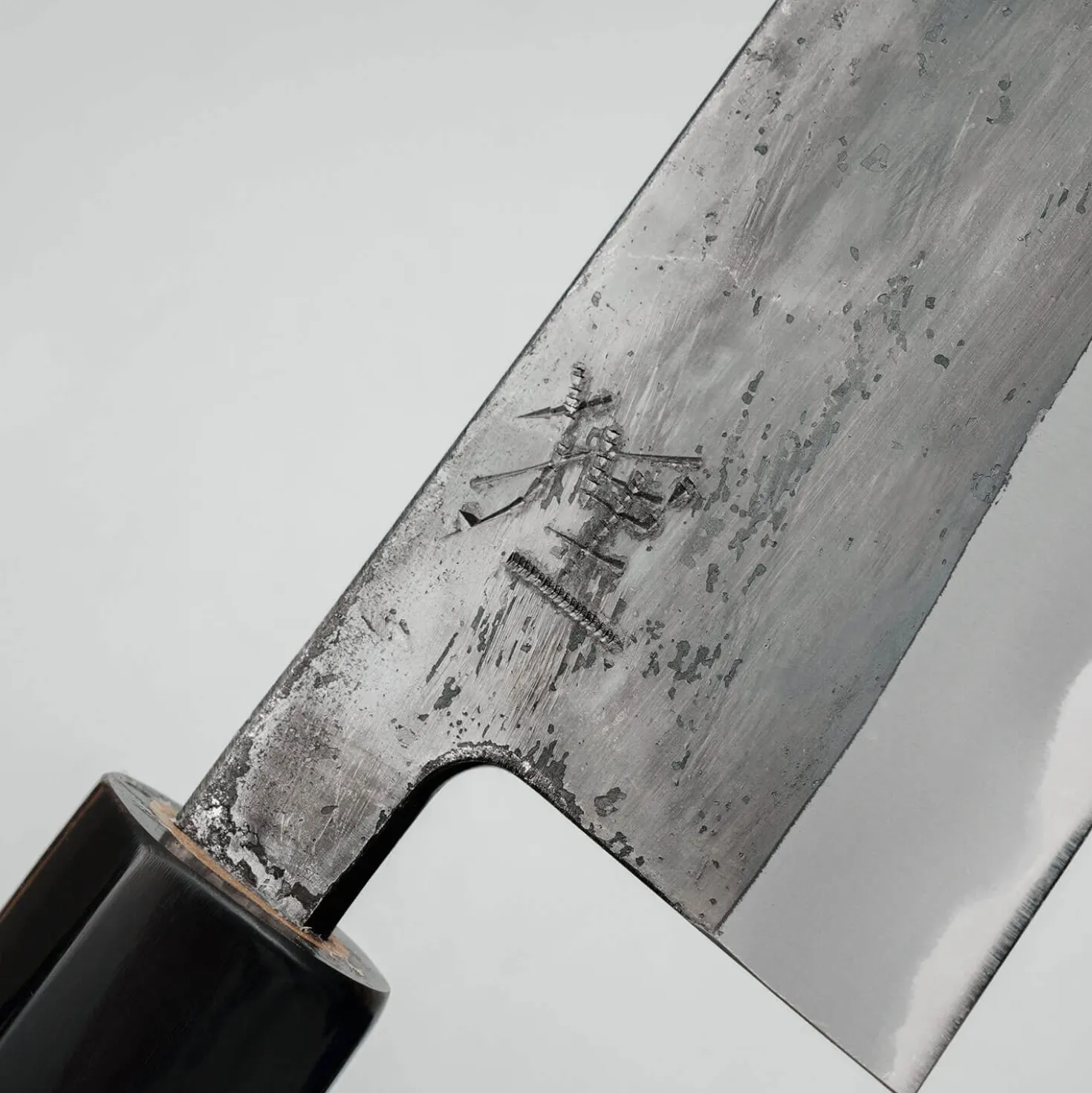 JNS Tanuki Shiro #2 Kurouchi Gyuto 24 cm
