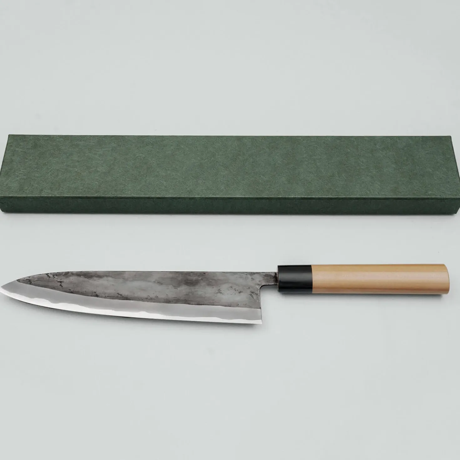 JNS Tanuki Shiro #2 Kurouchi Gyuto 24 cm