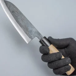 JNS Tanuki Shiro #2 Kurouchi Santoku 16.5 cm