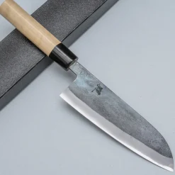 JNS Tanuki Shiro #2 Kurouchi Santoku 16.5 cm