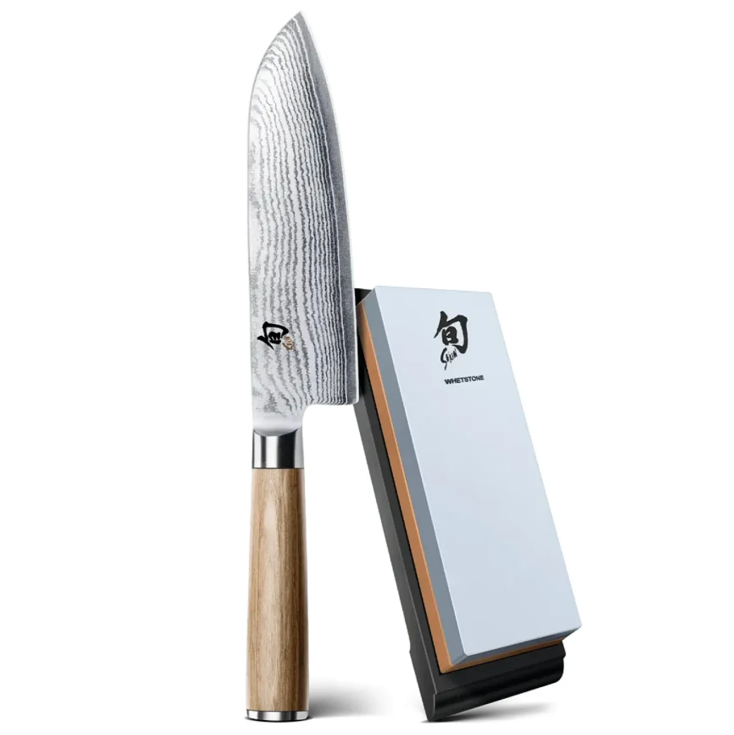 Kai Shun Classic White Santoku + slijpsteen