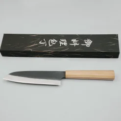 Kazoku Aogami 2 Kurouchi Olive Santoku 17 cm