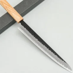 Kazoku Aogami Super Wa Kurouchi Sujihiki 24 cm