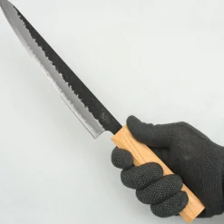 Kazoku Aogami Super Wa Kurouchi Sujihiki 24 cm