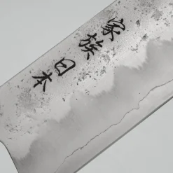 Kazoku Ginsan Nashiji Ebony Black Bunka 17 cm