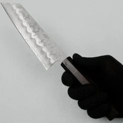 Kazoku Ginsan Nashiji Ebony Black Bunka 17 cm