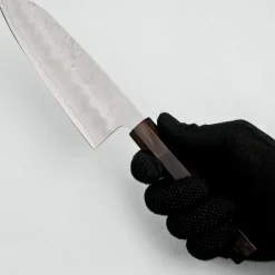 Kazoku Ginsan Nashiji Ebony Santoku 17 cm