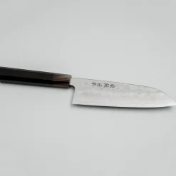 Kazoku Ginsan Nashiji Ebony Santoku 17 cm