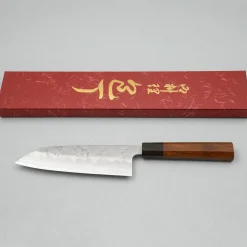 Kazoku Ginsan Nashiji Rosewood Santoku