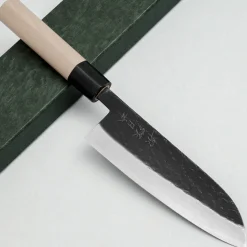 Kazoku Kaji Black Santoku 17 cm
