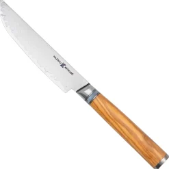 Kazoku Ketsugo Steakmes 12 cm + Lederen Hoes